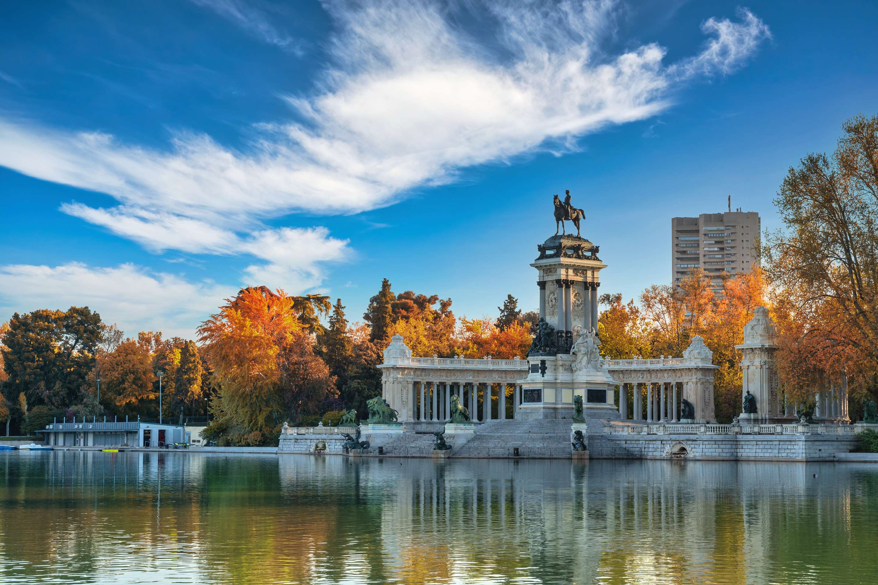 Madrid's Retiro Park in autumn