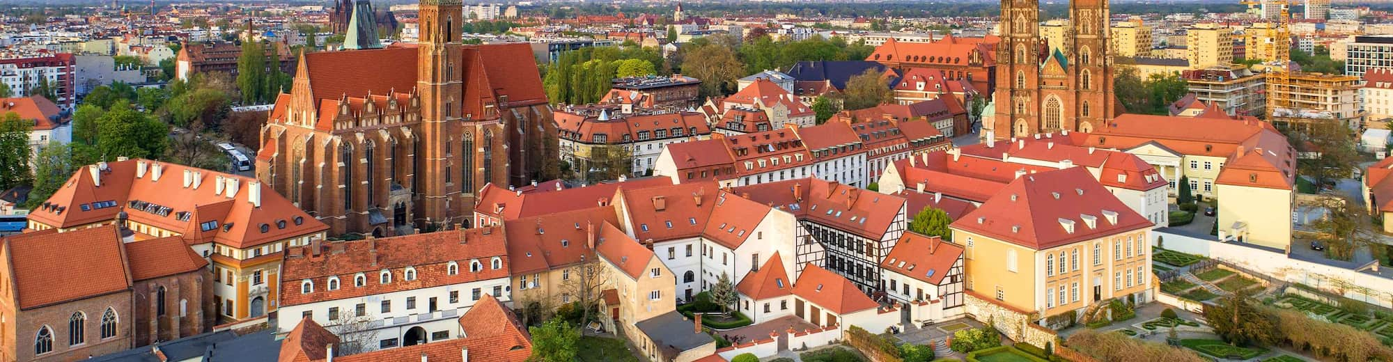 Bestemmingspagina’s – Luchtfoto van Wroclaw