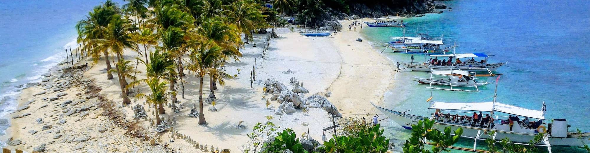 Páginas de destinos - Vista de la playa y el mar en Iloílo