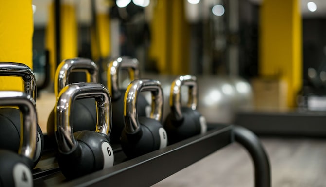 Fitness, Wellness and Spa - Gym - kettlebells