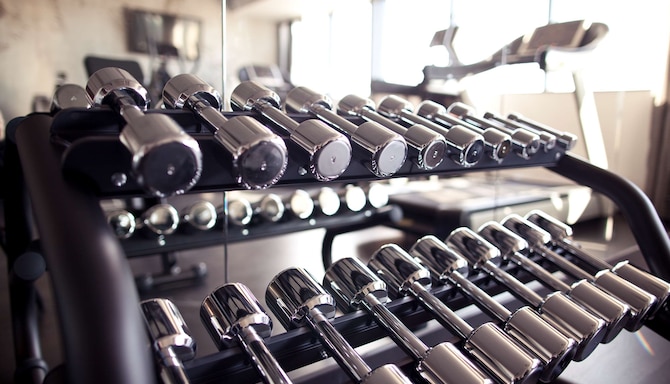 Fitness, Wellness und Spa - Fitnesscenter - Hanteln