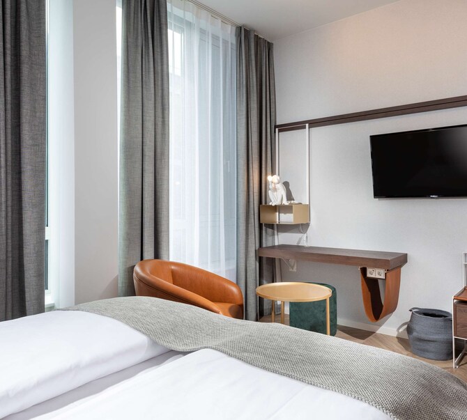 Stilvolle Zimmer in der Nähe des Flughafens München Radisson Hotel