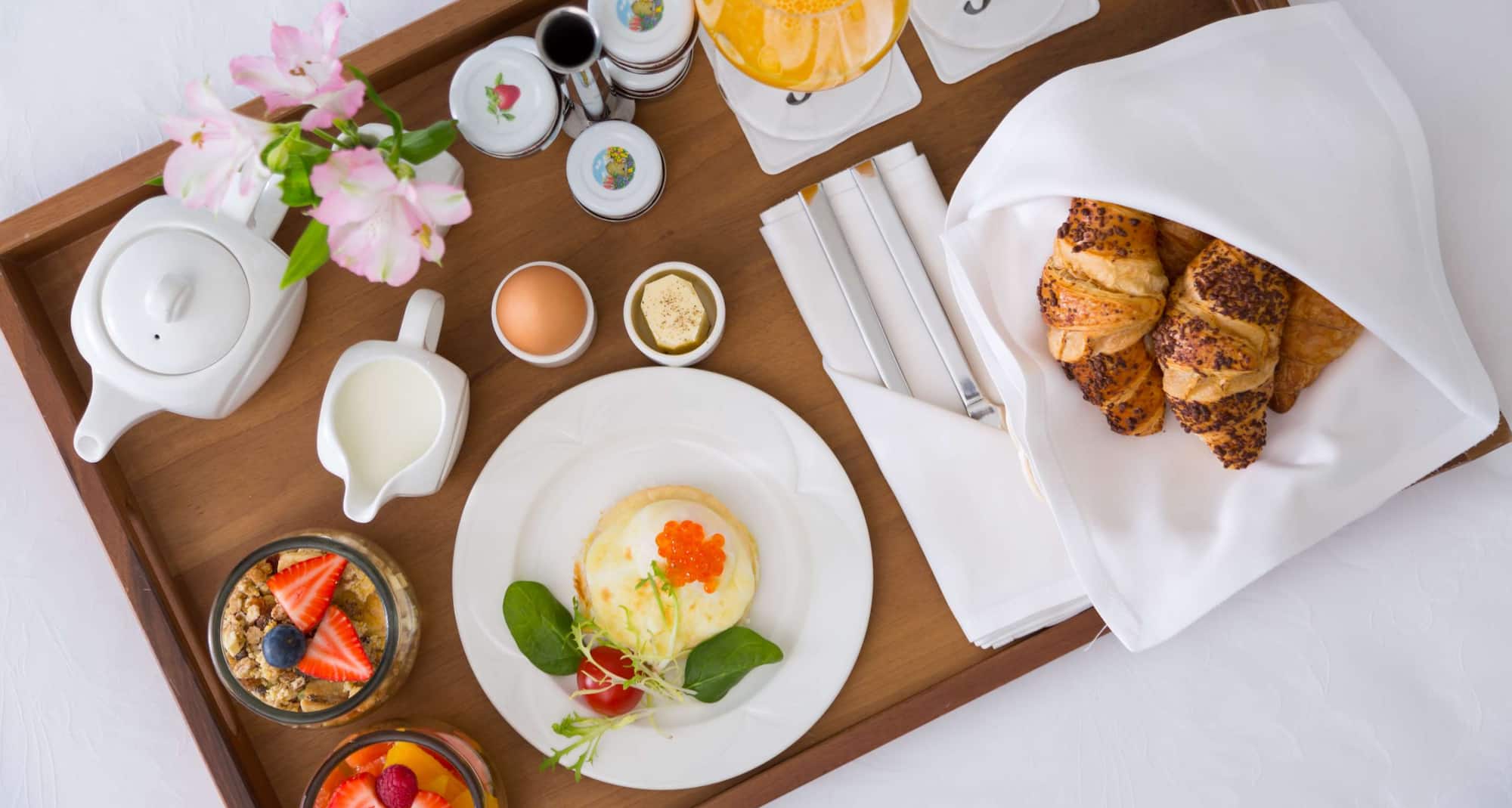 Room service - breakfast in bed