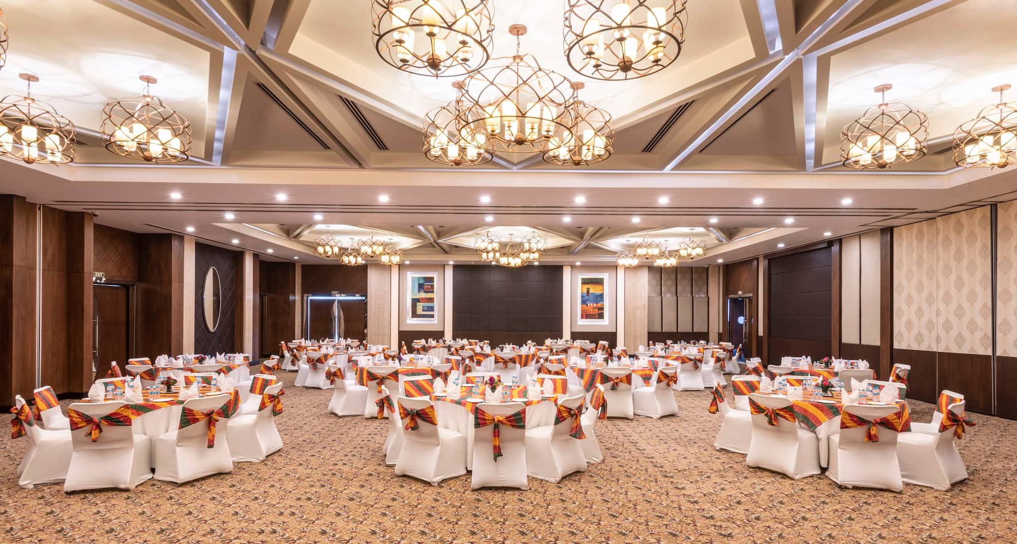 Gurmon Hotels Sohna Road Gurugram, a member of Radisson Individuals - Ballroom banquet set-up