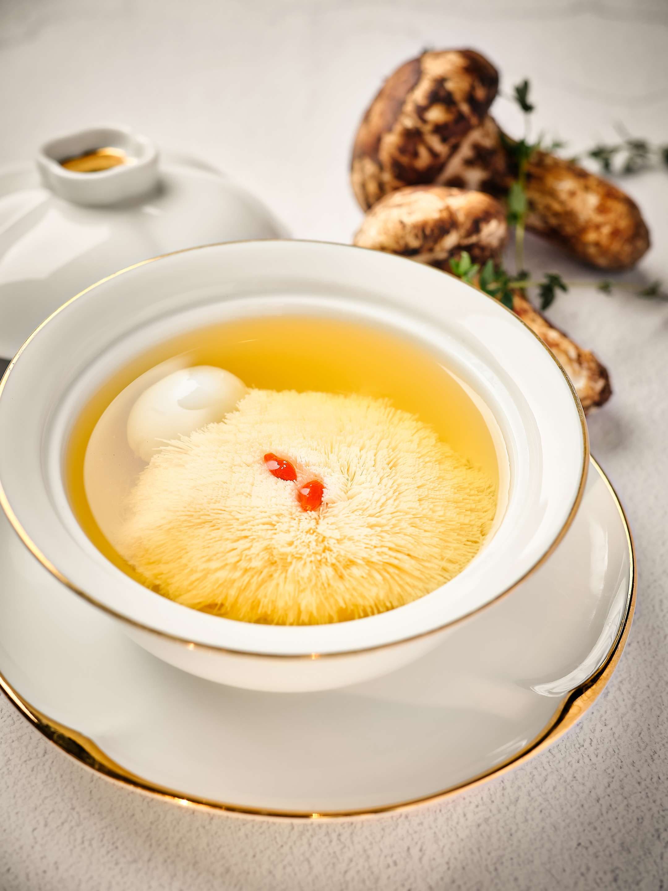 J Brand - Matsutake Pigeon egg and Tofu Soup