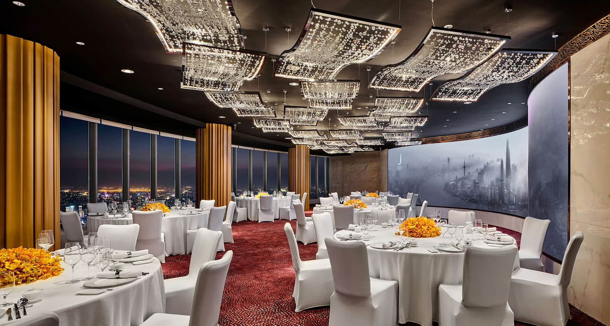 上海中心J酒店 - J Hotel Shanghai Tower - 105F The Soiree - Banquet Setup
