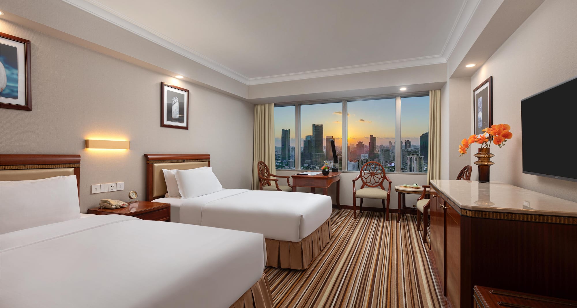 上海新锦江大酒店 - Jin Jiang Tower, Shanghai - Chinese Culture & Superior Twin Room