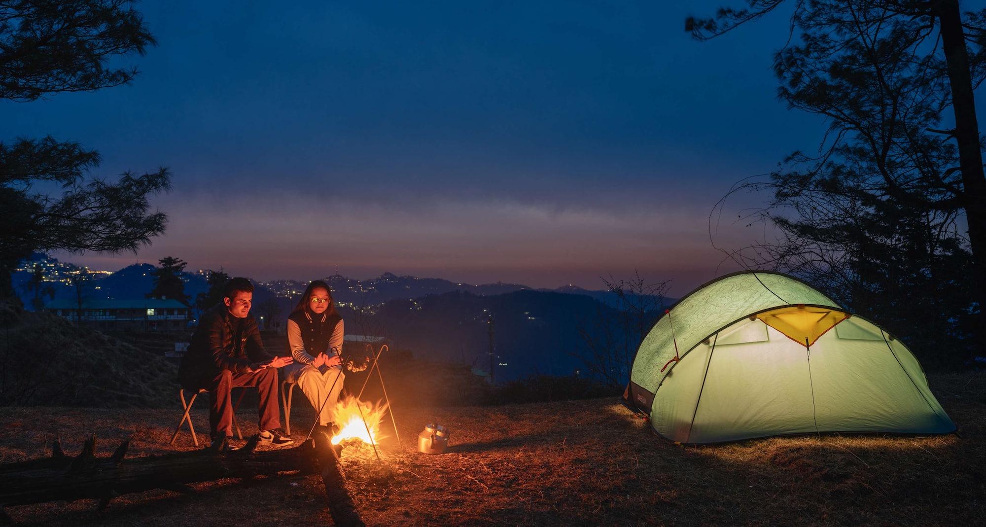 Koti Resort Shimla, a member of Radisson Individuals Retreats - Romantic Experience Bonfire with a camp