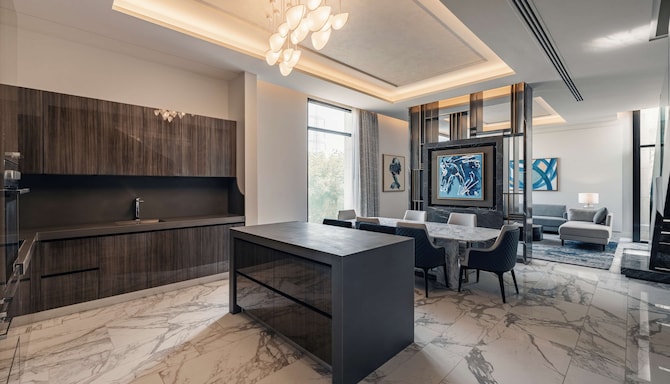 Mansard Riyadh, A Radisson Collection Hotel - Collection Duplex Villa kitchenette & dining area