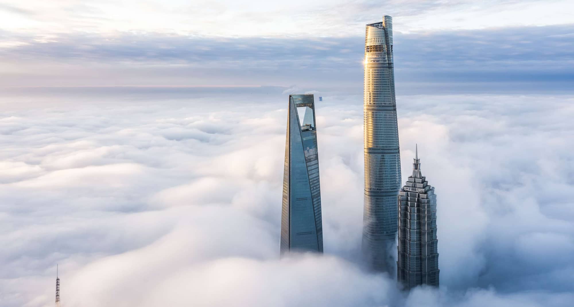 Above the clouds in Shanghai