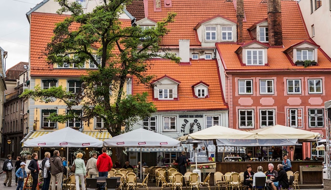 UNESCO heritage site, Old Town, Riga, Latvia