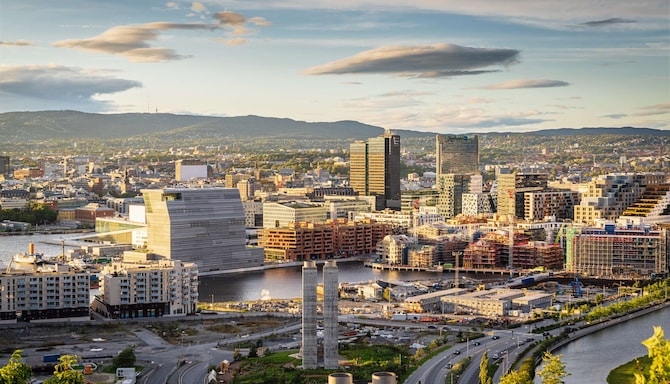 Marketing Campaigns NOBA - Oslo City in Sunset