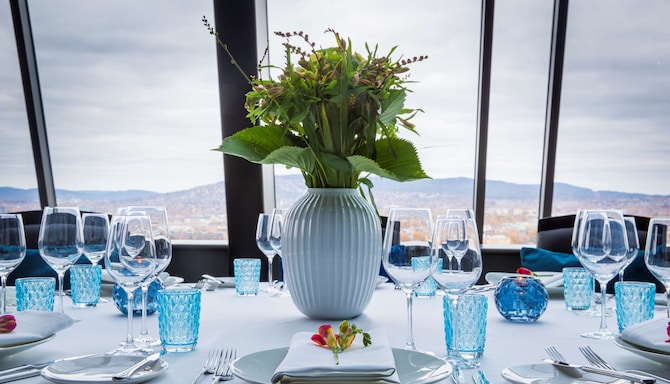 Meetings and Events - Hotel generisk - MandE - generisk - møde-middag - middag med udsigt