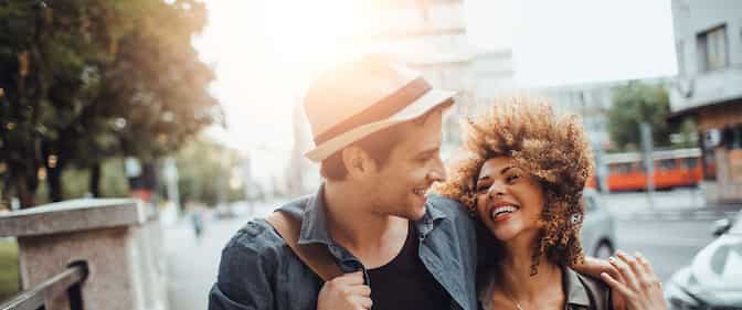 Offers and Packages - Experience Package - Romance - Couple strolling in the city