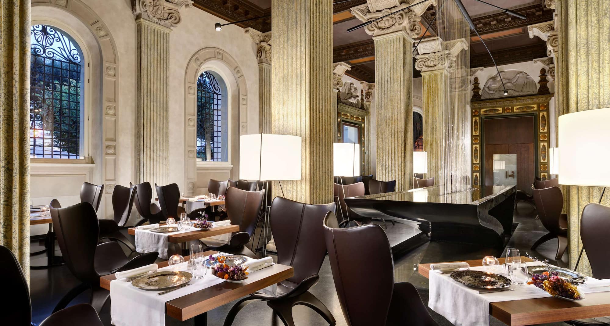 丽笙精选旗下罗马蒙特马丁尼宫廷酒店 - 餐厅