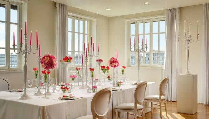 Palazzo Montemartini Rome, A Radisson Collection Hotel - Penthouse Suite - wedding setup