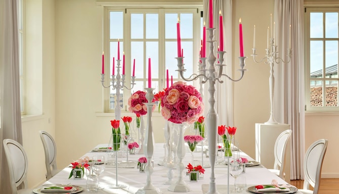 Palazzo Montemartini Rome, A Radisson Collection Hotel - Penthouse Suite - wedding setup