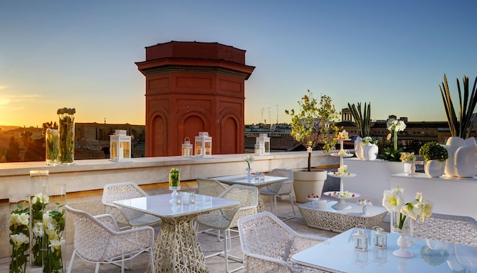 Palazzo Montemartini Rome, A Radisson Collection Hotel - Penthouse Suite - terrace wedding