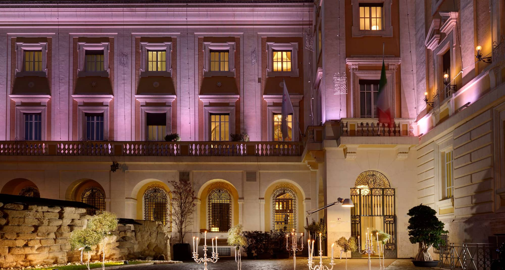 Palazzo Montemartini Rome, A Radisson Collection Hotel - Night view Palazzo exterior - wedding