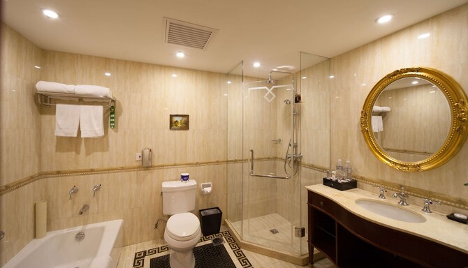 国际饭店 - Park Hotel - Deluxe King Bathroom