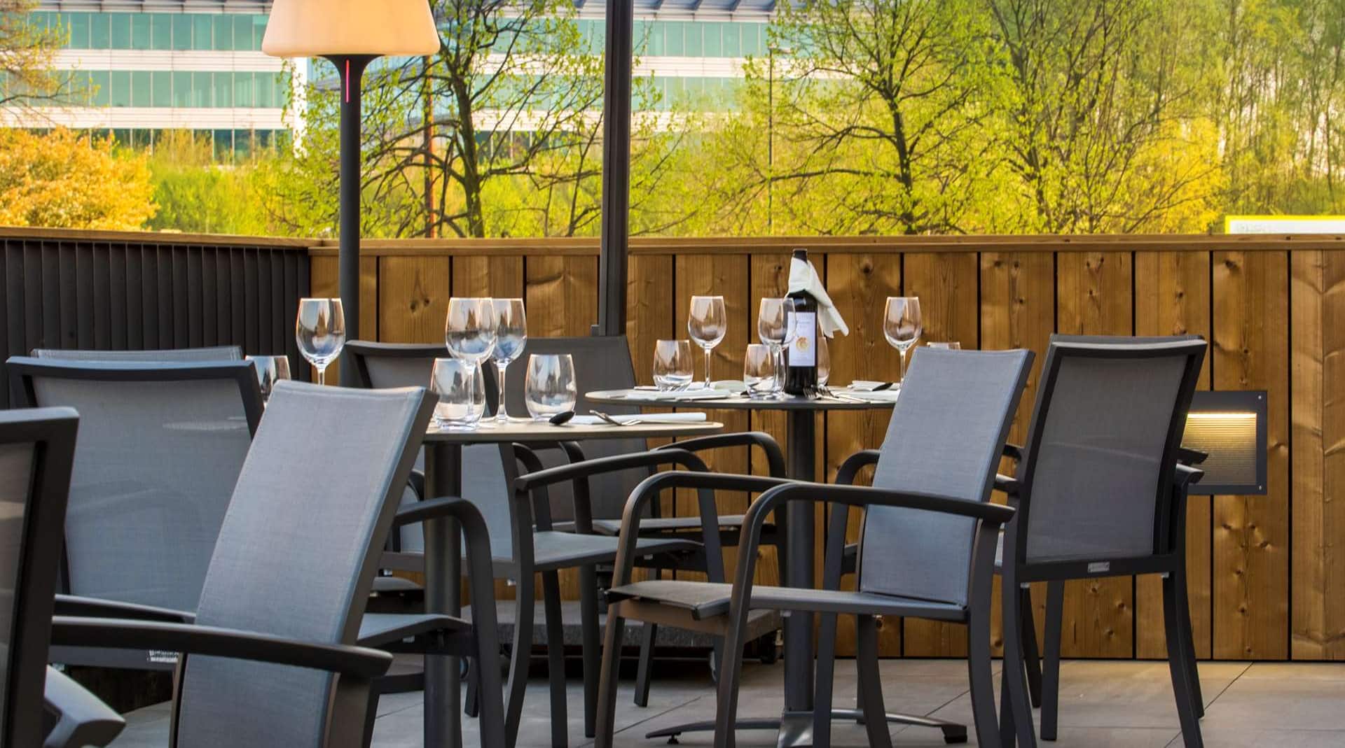 布鲁塞尔机场丽柏酒店 - 餐厅露台