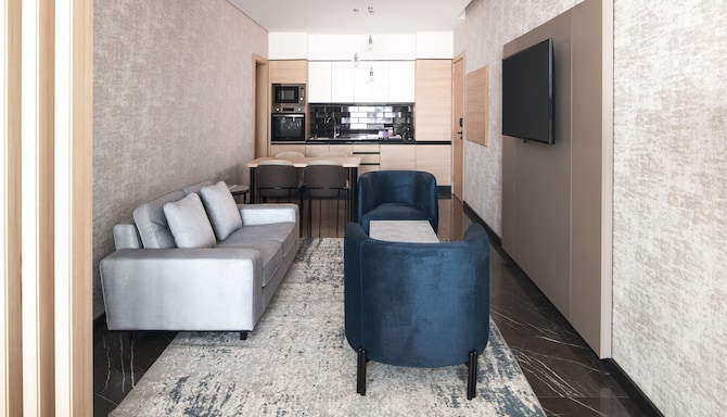 Park Inn by Radisson Hotel & Apartments Kuwait - One Bedroom Apartment - Sea View