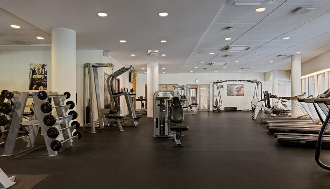 Park Inn by Radisson Meriton Conference and Spa Hotel Tallinn - Gym treadmills and workout area