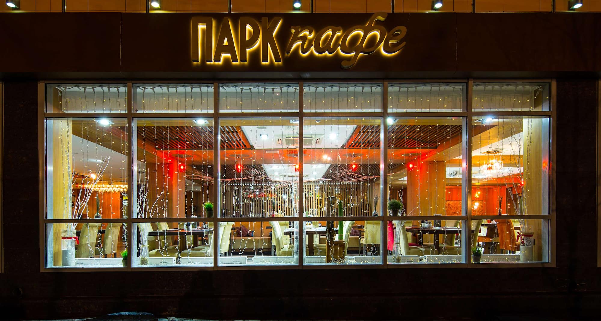 莫斯科伊兹麦罗瓦丽柏酒店 - Park Cafe 夜景
