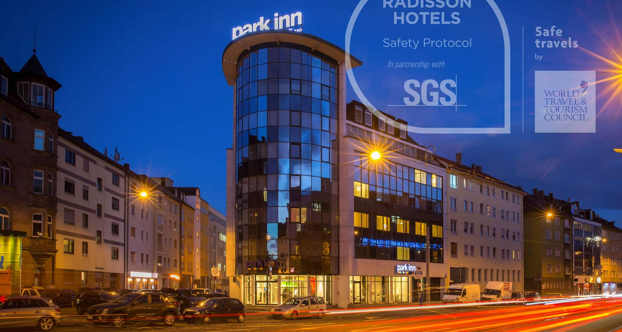 Park Inn by Radisson N�rnberg - Exterior with SGS logo