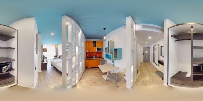 Park Inn by Radisson Residence Riga Barona - Studio Apartment kitchen