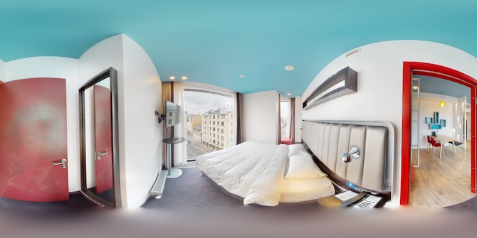 Park Inn by Radisson Residence Riga Barona - Bedroom with Balcony bedroom
