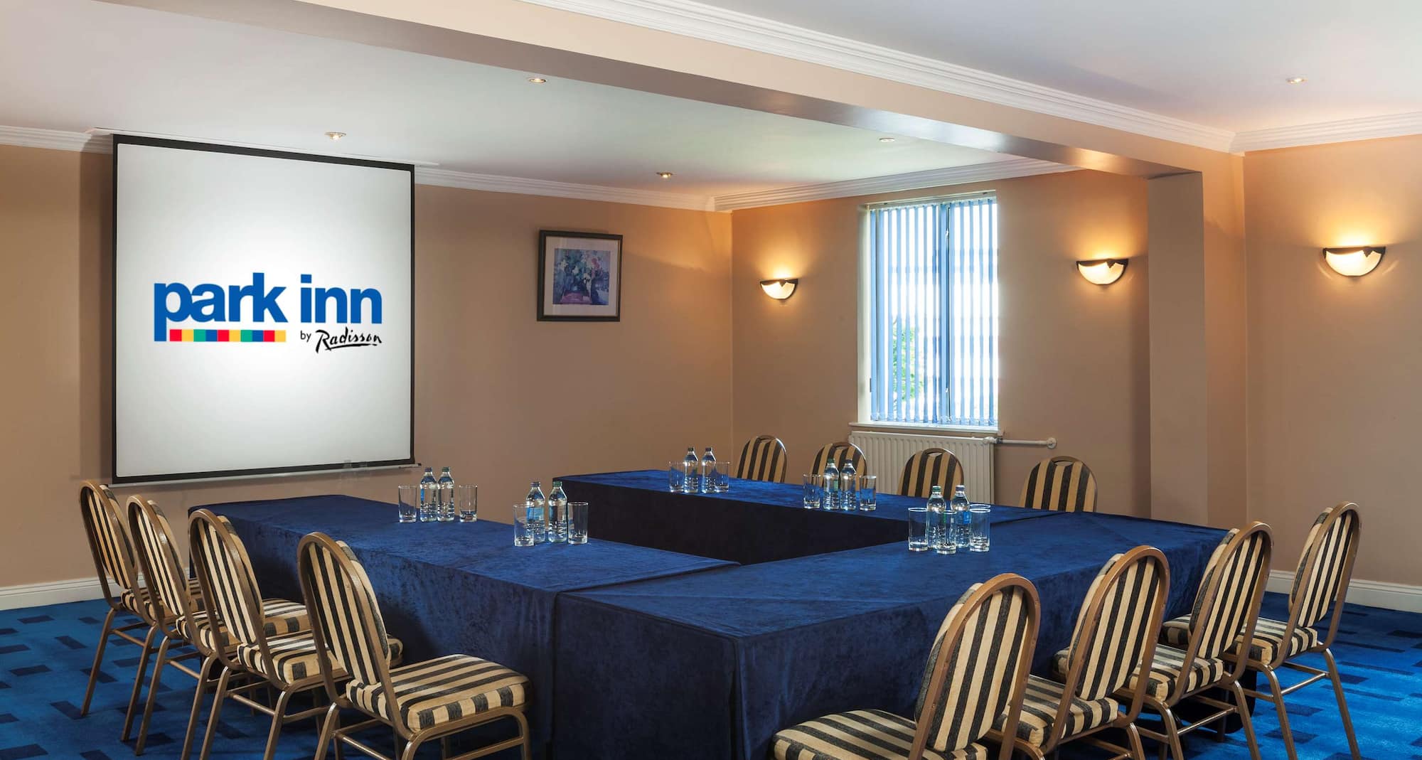 Park Inn By Radisson Shannon Airport - Meeting Room U Style with Park Inn Logo on White Board