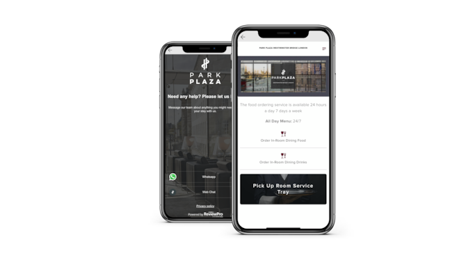 Park Plaza Services App – food ordering & instant messaging