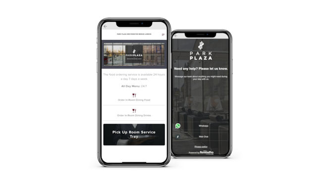 Park Plaza Services App – food ordering & instant messaging