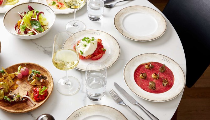 Park Plaza Vondelpark Amsterdam - Table setting with several dishes