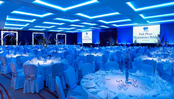 Park Plaza Westminster Bridge London - Ballsaal Westminster - Abendessen - Leinwand