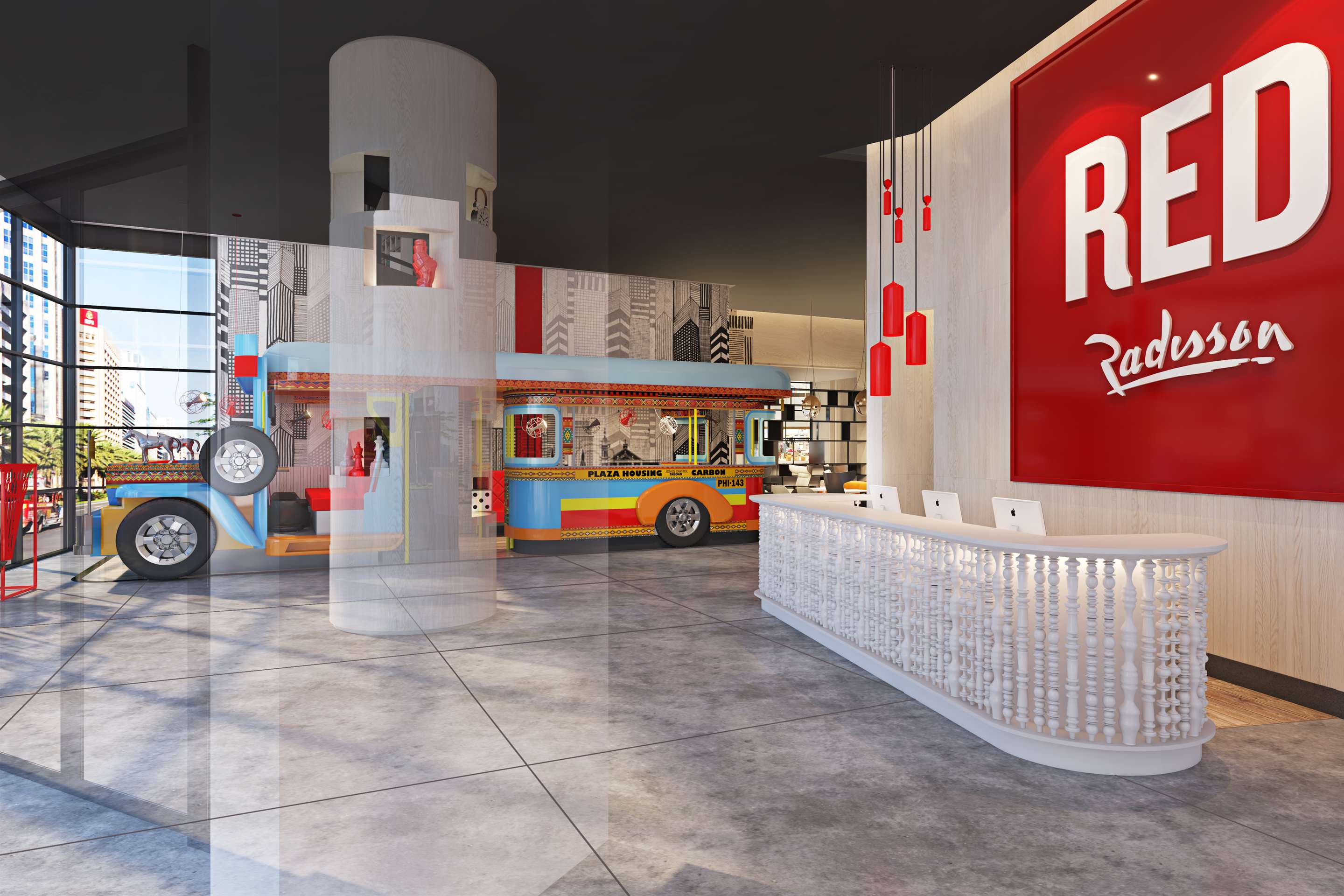 PR - APAC 2021 - XX Radisson RED Cebu ground floor lobby