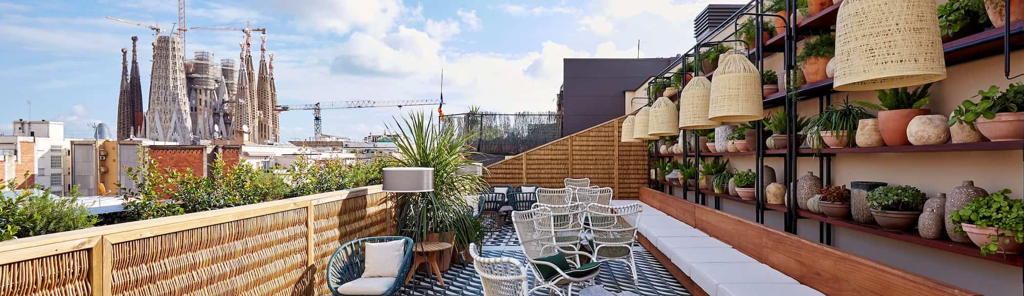 Rooftop at Radisson Blu  Hotel Barcelona Sagrada Familia