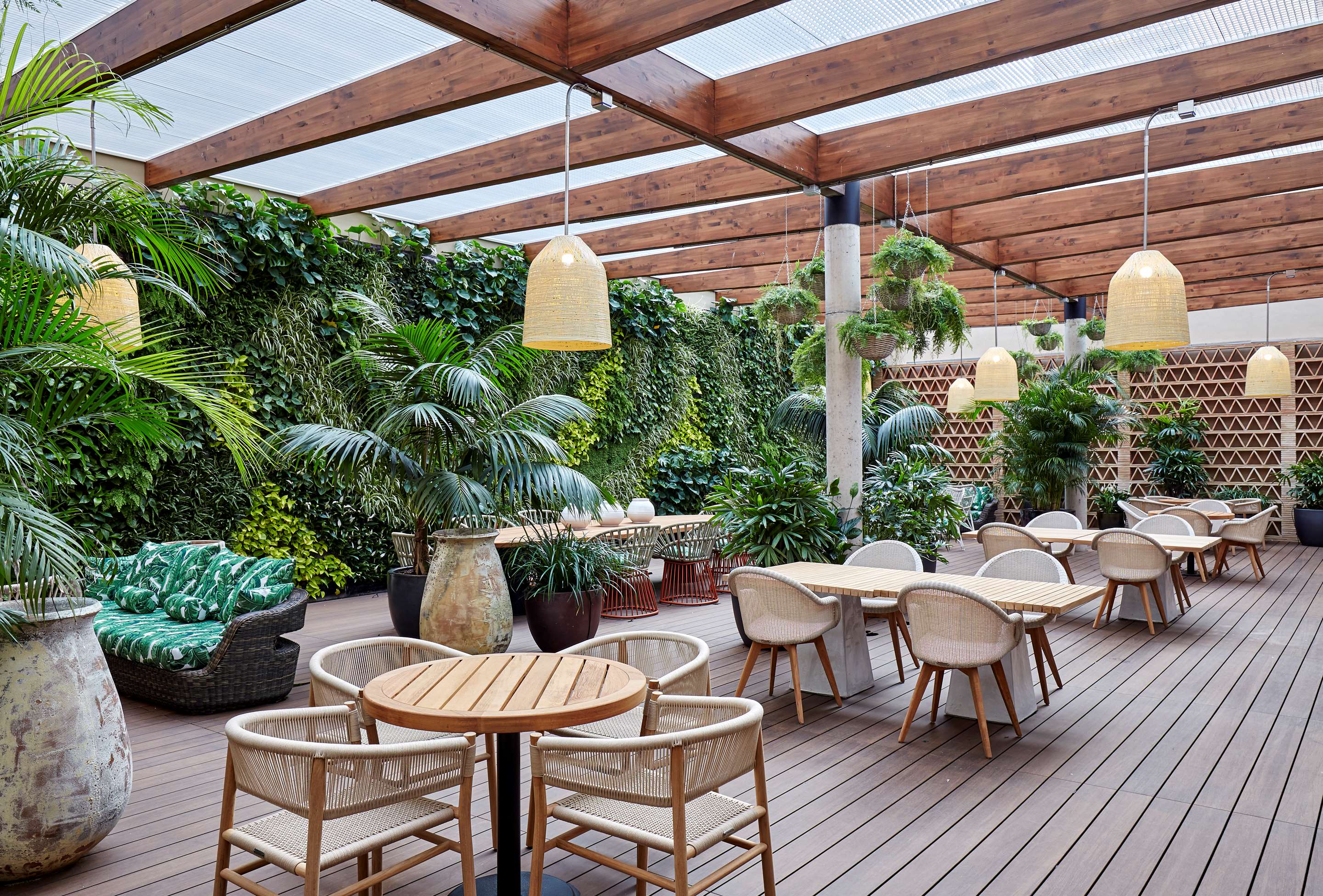 Terrace at Radisson Blu  Hotel Barcelona Sagrada Familia