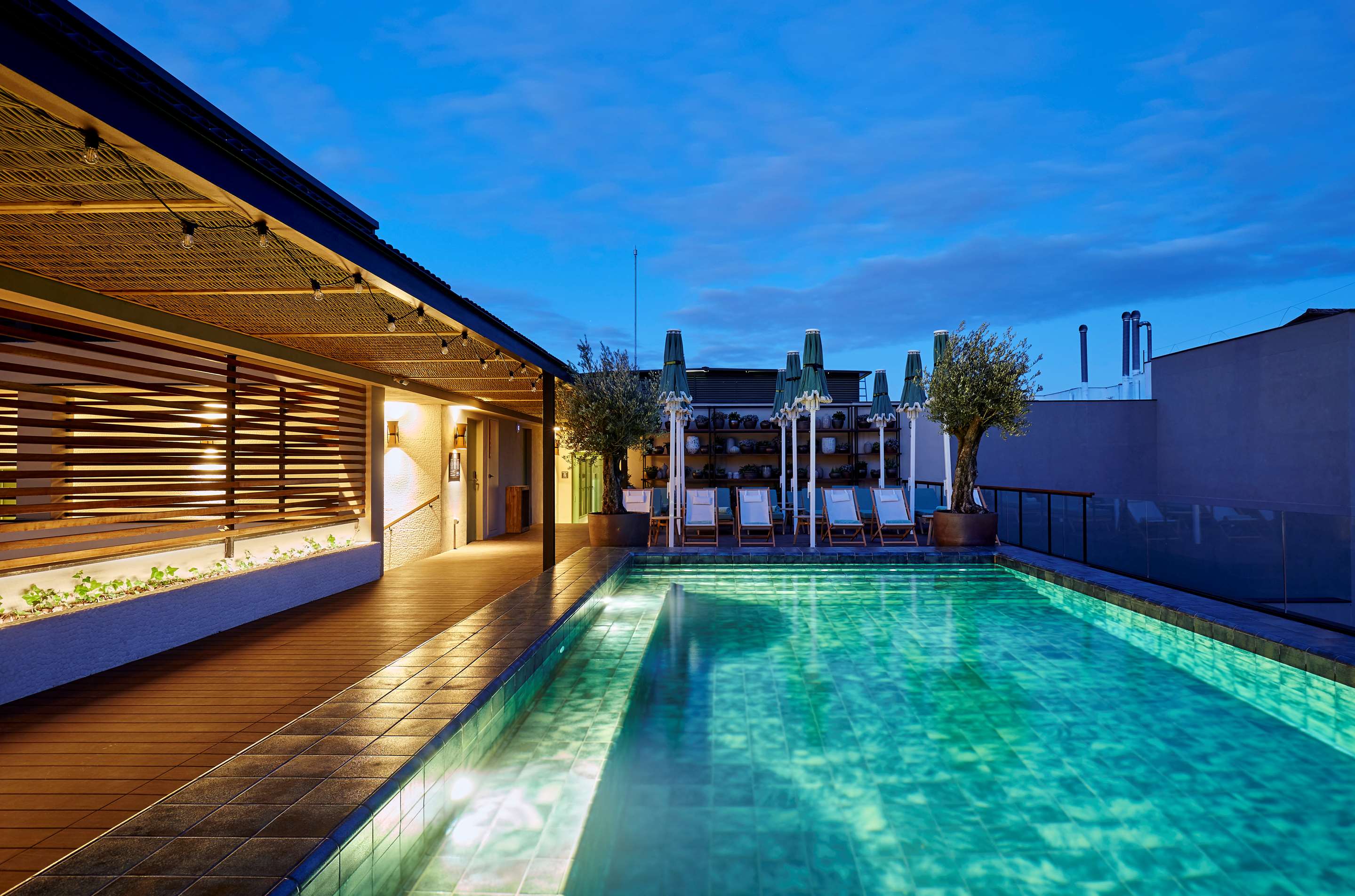 Pool at Radisson Blu  Hotel Barcelona Sagrada Familia