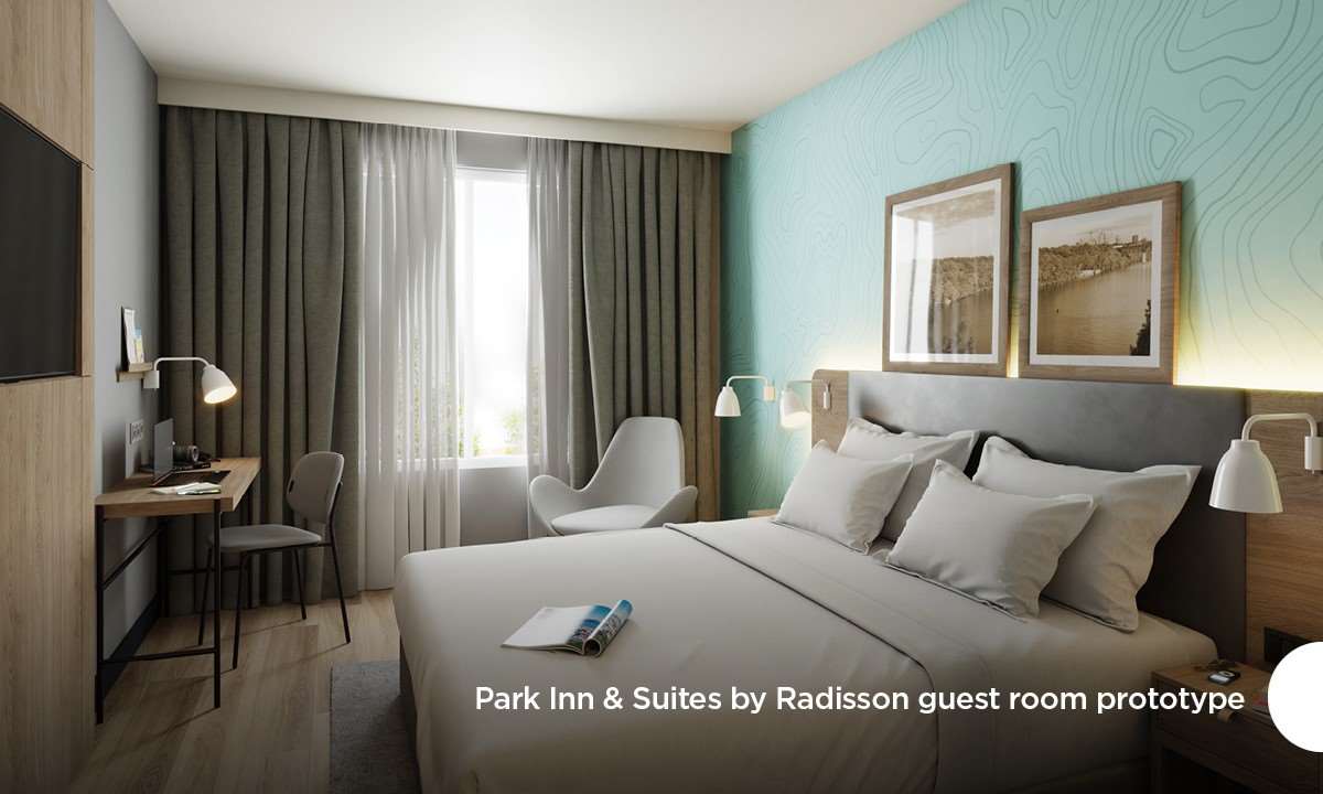 Park Inn and Suites by Radisson guest room prototype