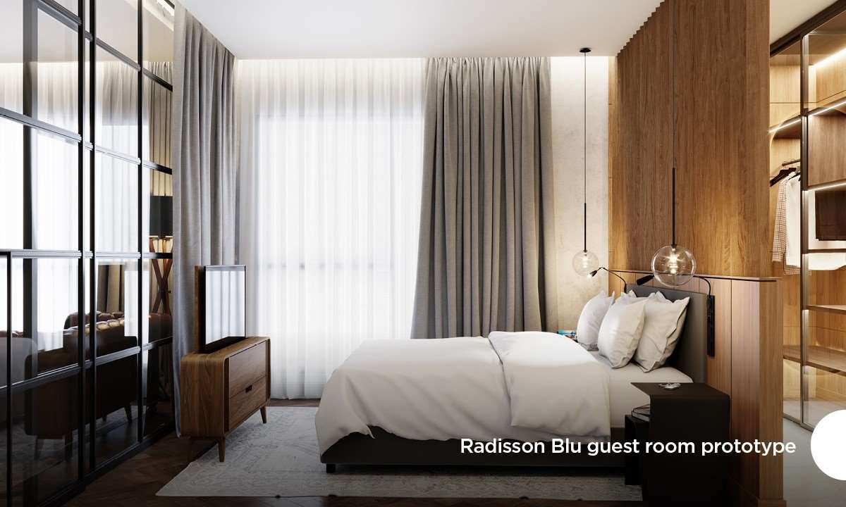 Radisson Blu guest room prototype