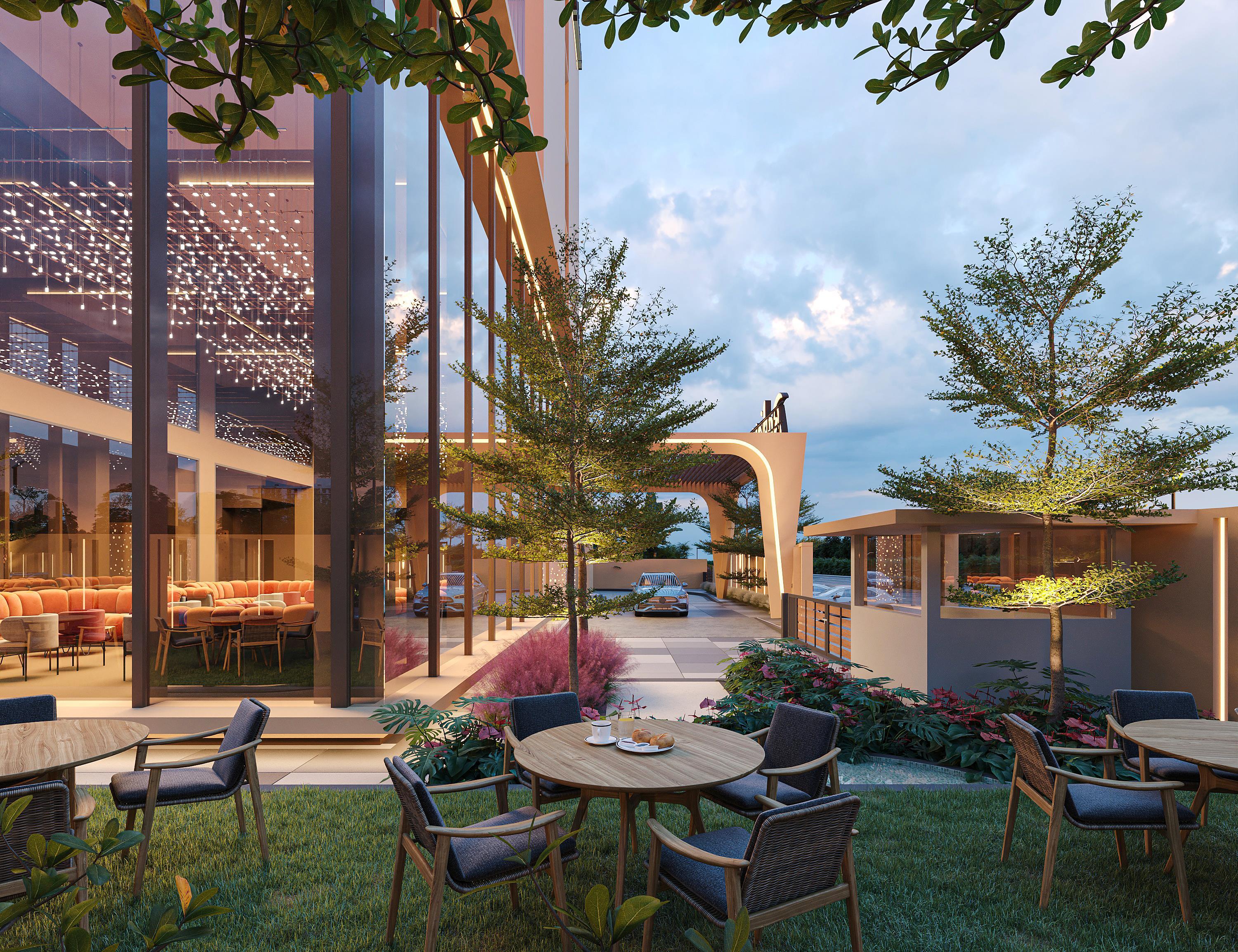Terrace at Radisson Hotel, Lubumbashi