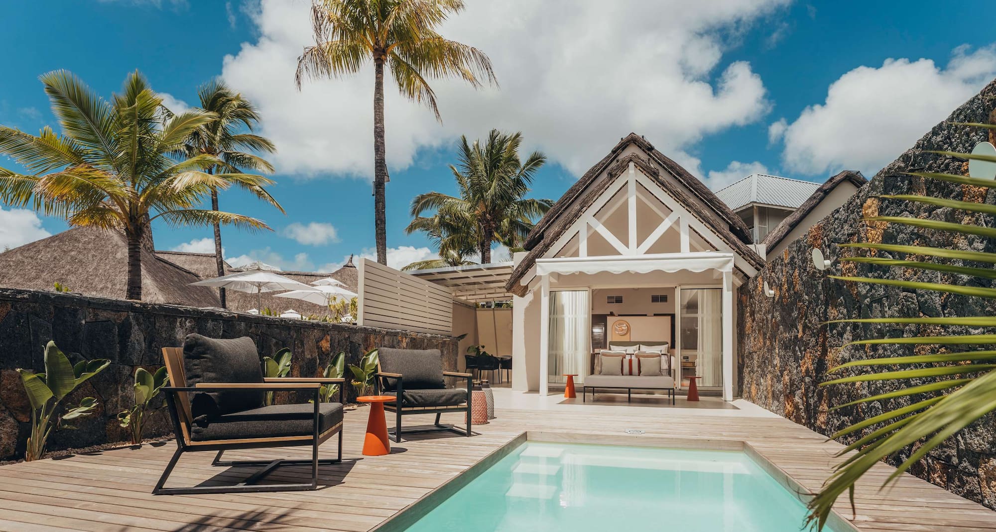 Radisson Blu Azuri Resort and Spa, Mauritius - Beachfront Villa exterior and pool