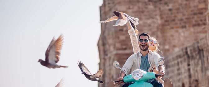 Radisson Blu Brand - Guest on a vespa