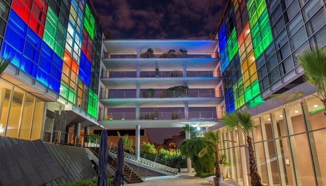 Radisson Blu es. Hotel, Rome - Courtyard Night