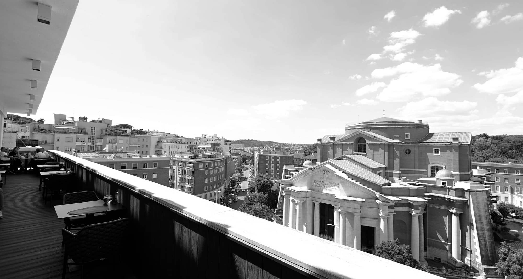 Radisson Blu GHR Hotel, Rome - Le Roof restaurant, terrace view