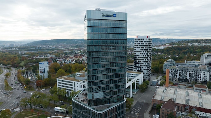 Radisson Blu Hotel at Porsche Design Tower Stuttgart - Exterior