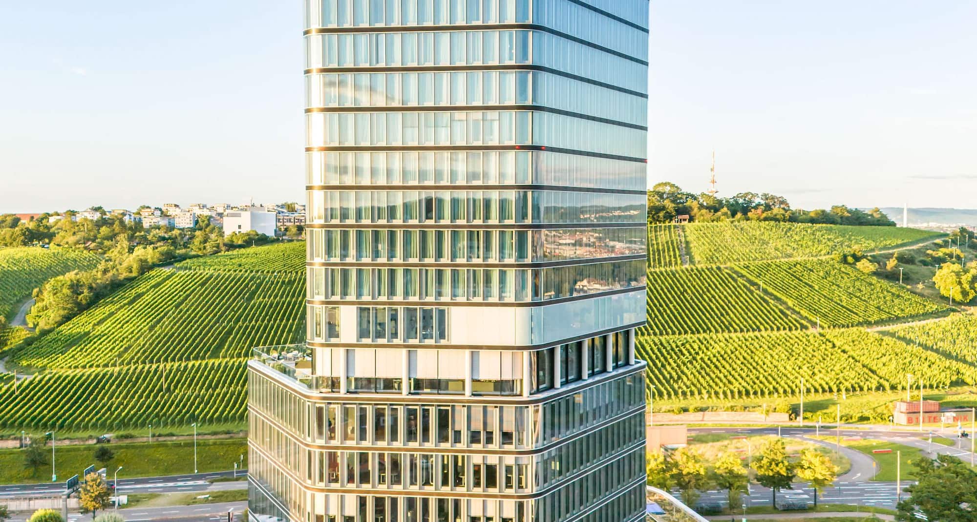 Radisson Blu Hotel at Porsche Design Tower Stuttgart - Exterior