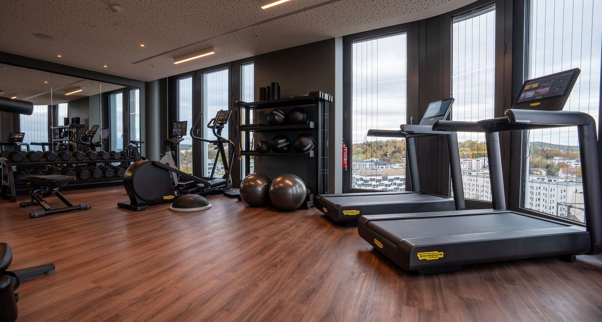 Radisson Blu Hotel at Porsche Design Tower Stuttgart - Gym